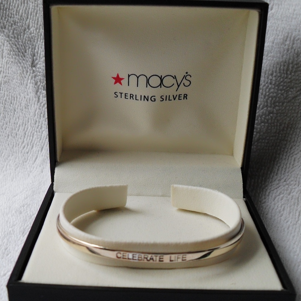 Macy's Sterling Silver Celebrate Life Bracelet
